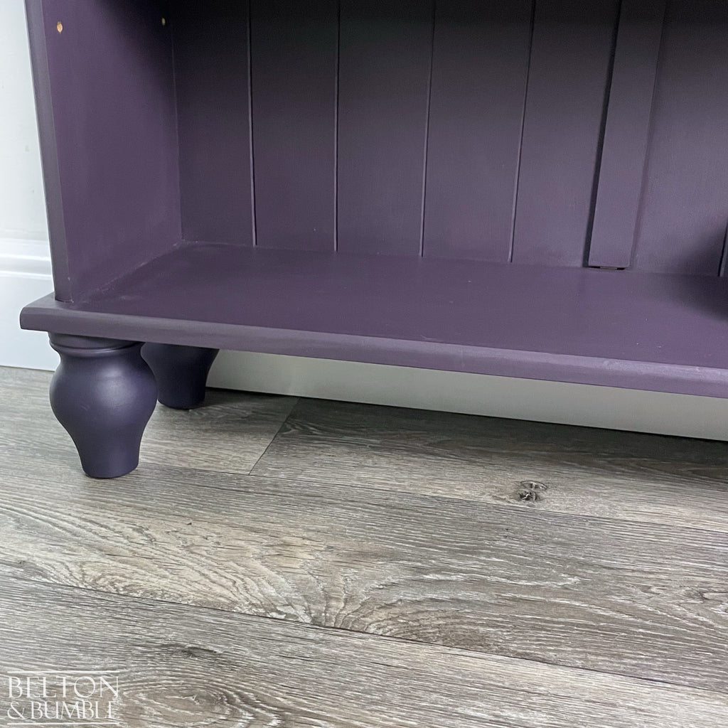 Pine Bookcase in Dark Purple-Belton & Bumble