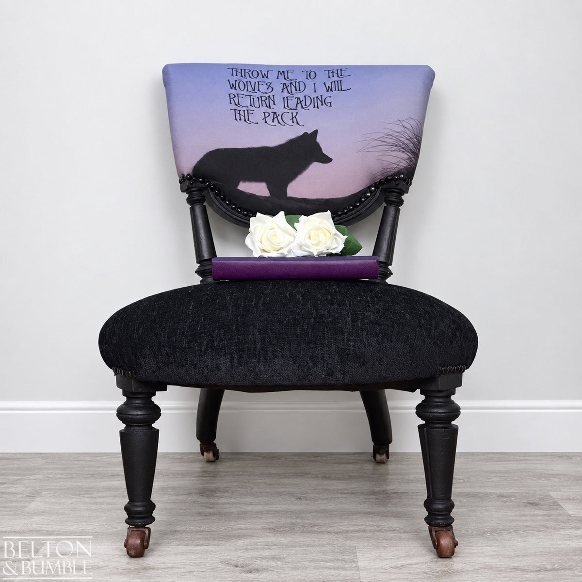 Antique Nursing Chair in Black