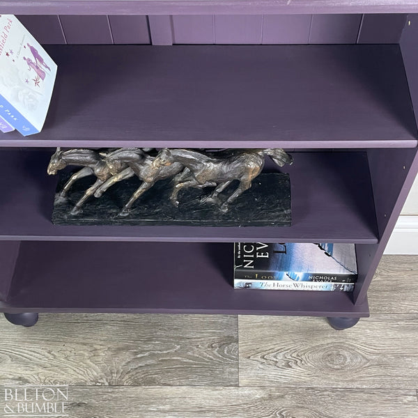 Pine Bookcase in Dark Purple-Belton & Butler