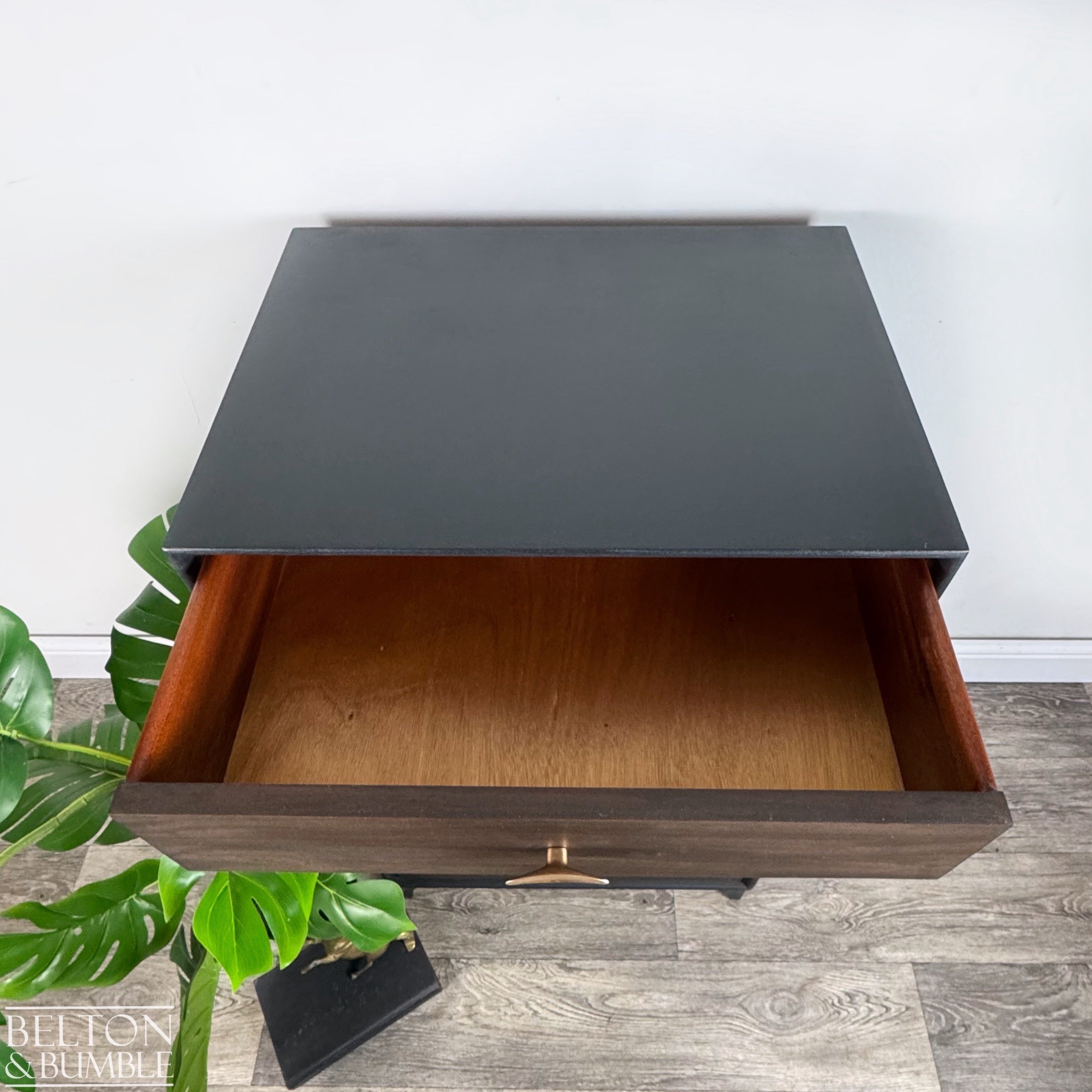 Six Drawer Mahogany Chest of Drawers in Black-Belton & Bumble