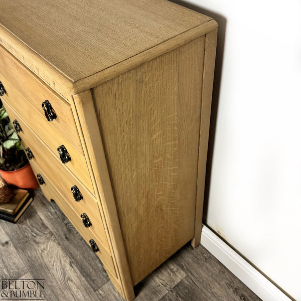 Vintage Light Oak Lebus Chest of Drawers-Belton & Butler