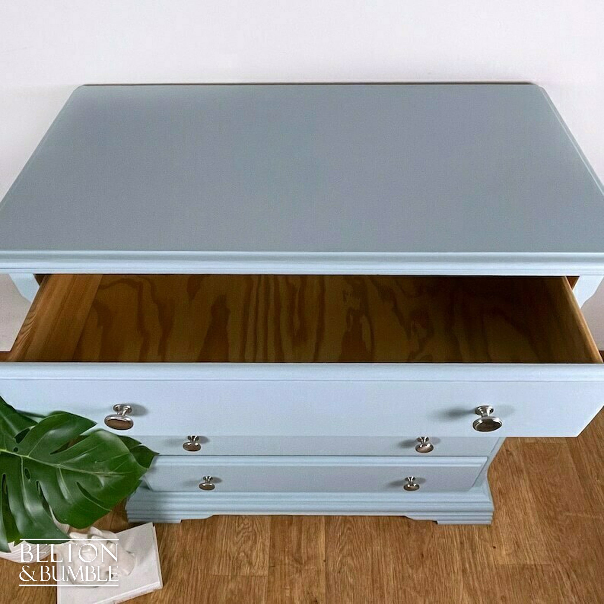 Four Drawer Chest of Drawers in Pale Blue by Schreiber-Belton & Bumble
