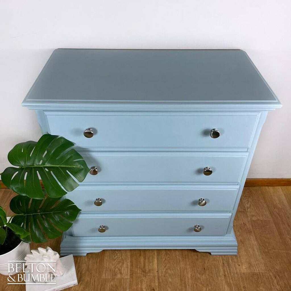 Four Drawer Chest of Drawers in Pale Blue by Schreiber-Belton & Bumble