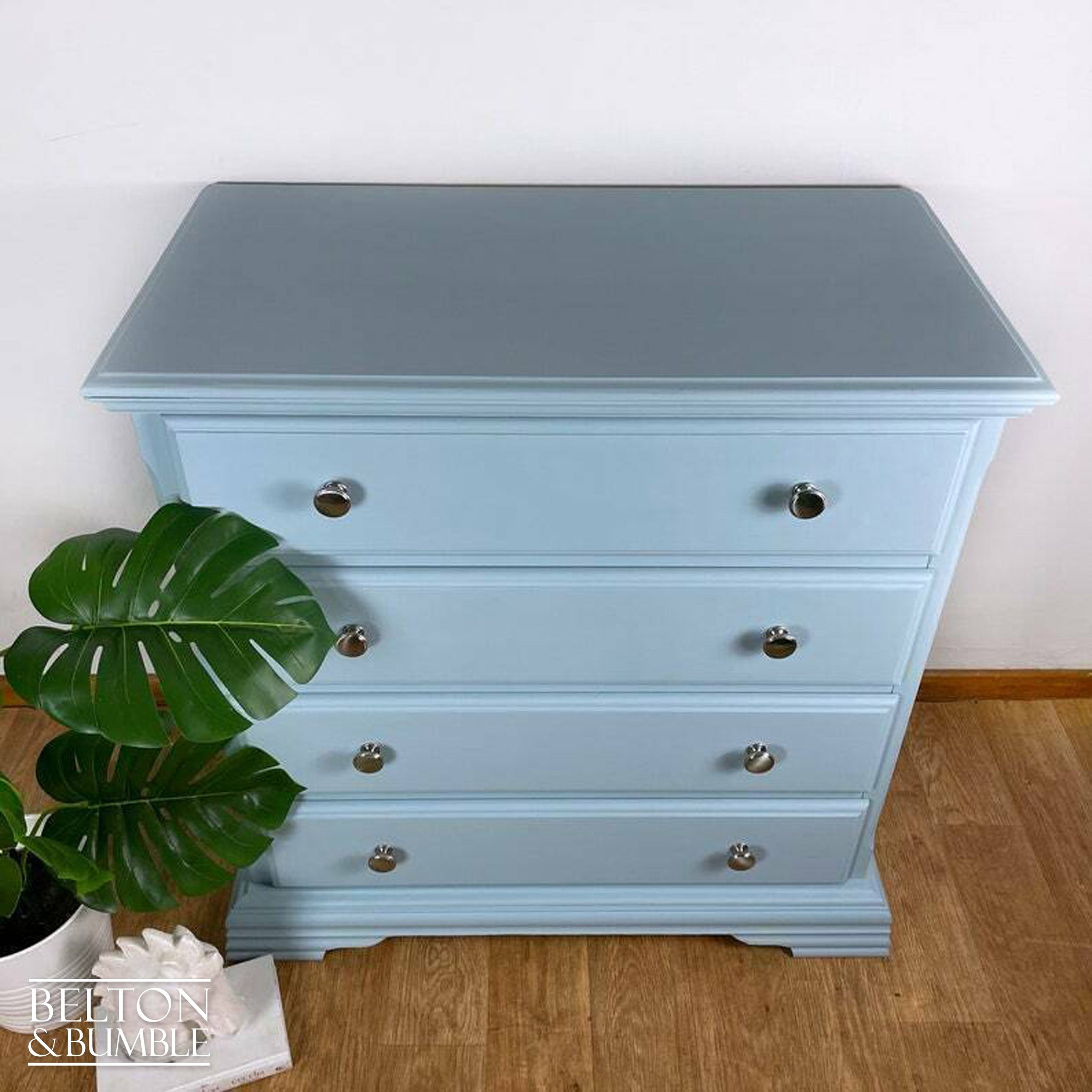 Four Drawer Chest of Drawers in Pale Blue by Schreiber-Belton & Bumble