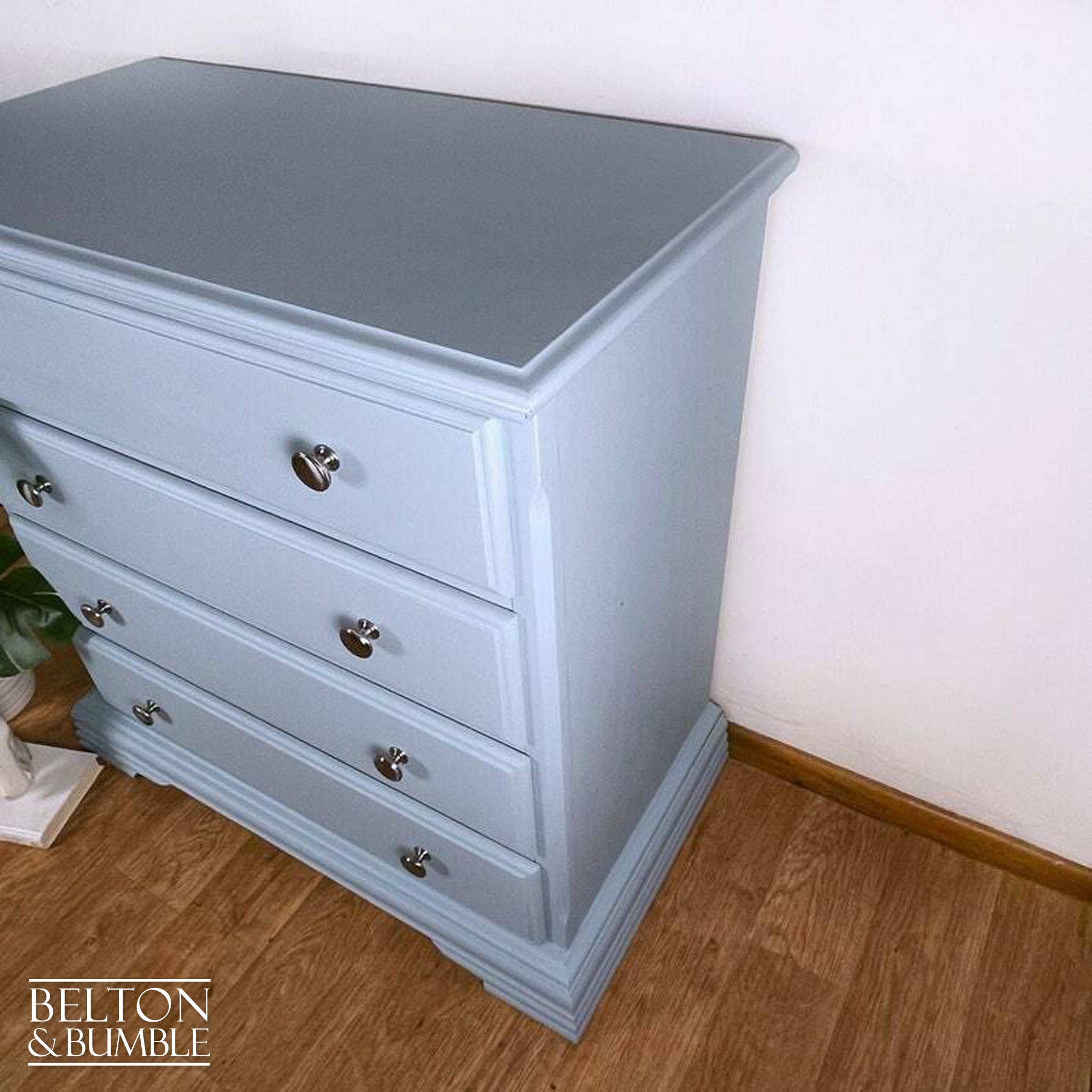 Four Drawer Chest of Drawers in Pale Blue by Schreiber-Belton & Bumble