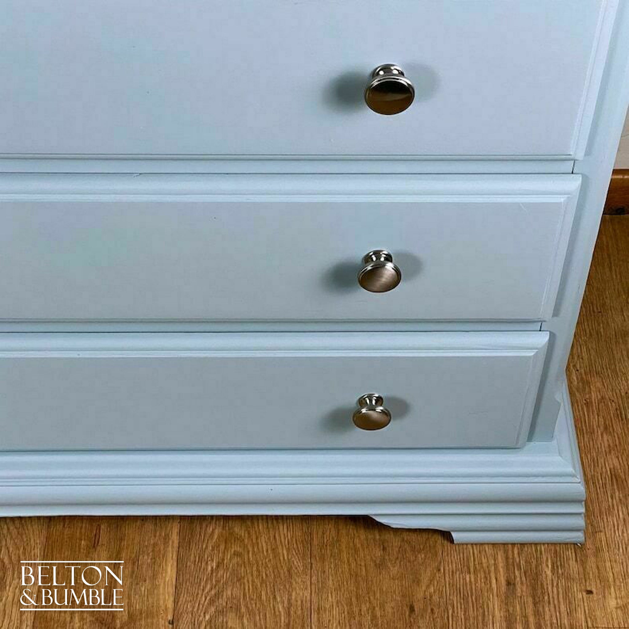 Four Drawer Chest of Drawers in Pale Blue by Schreiber-Belton & Bumble