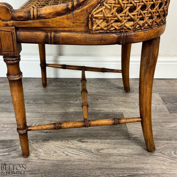 Set of 6 Vintage Bamboo & Cane Dining Chairs-Belton & Butler