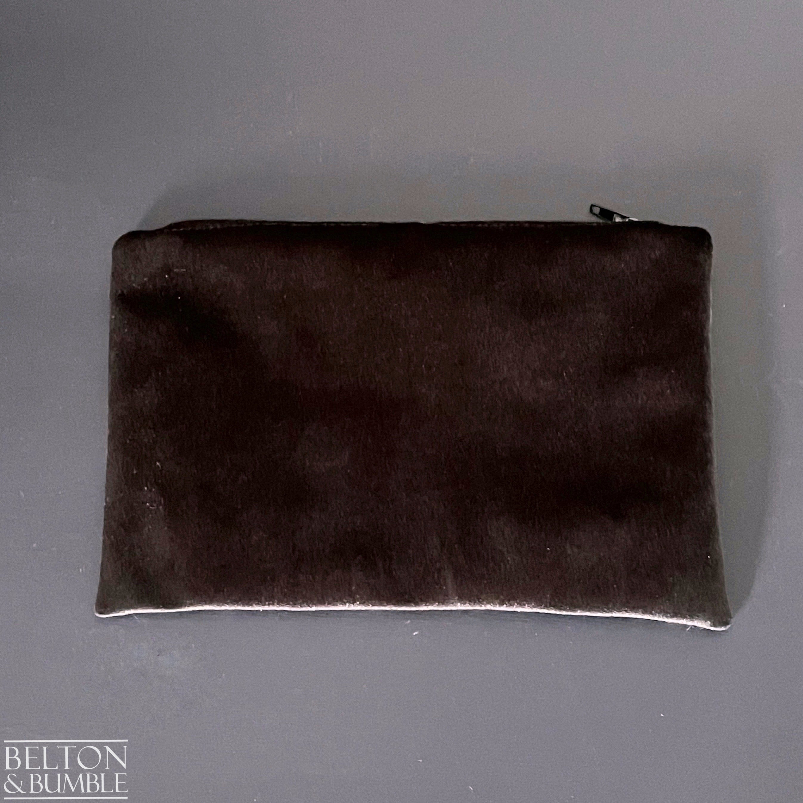 Handmade Make Up / Travel Toiletries Bag in “Silverback” Fabric by Emma Shipley-Belton & Bumble