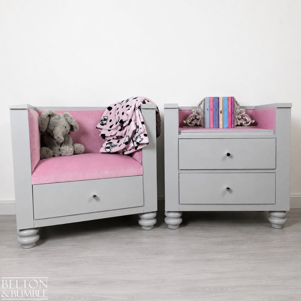 Children’s Reading Seat & Bookcase – Storage & Seating Set