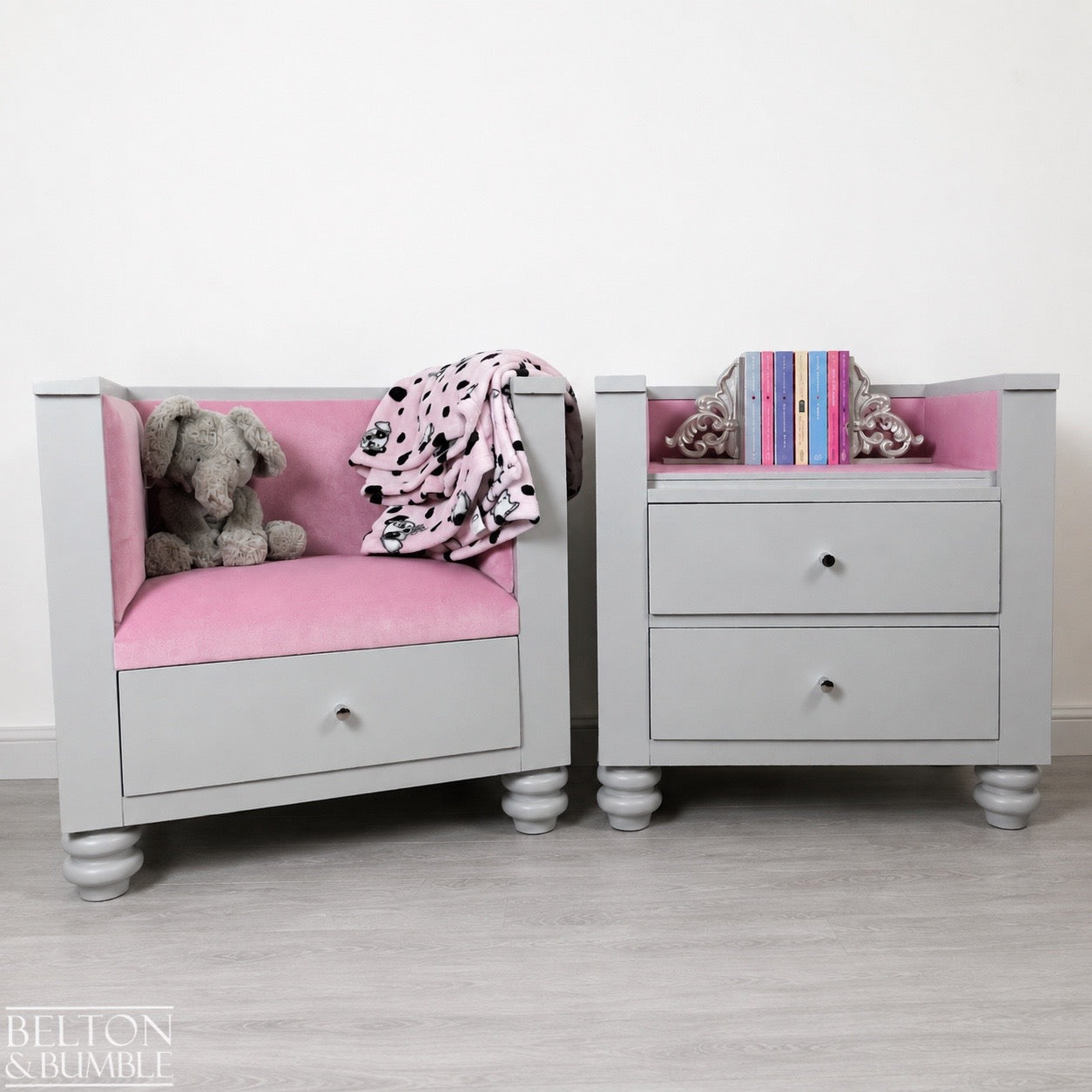 Children’s Reading Seat & Bookcase – Storage & Seating Set