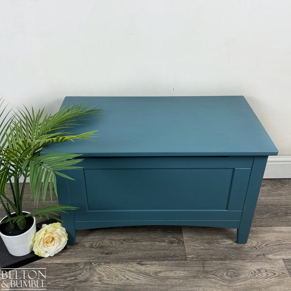 Pine Blanket Box in Seaside Blue