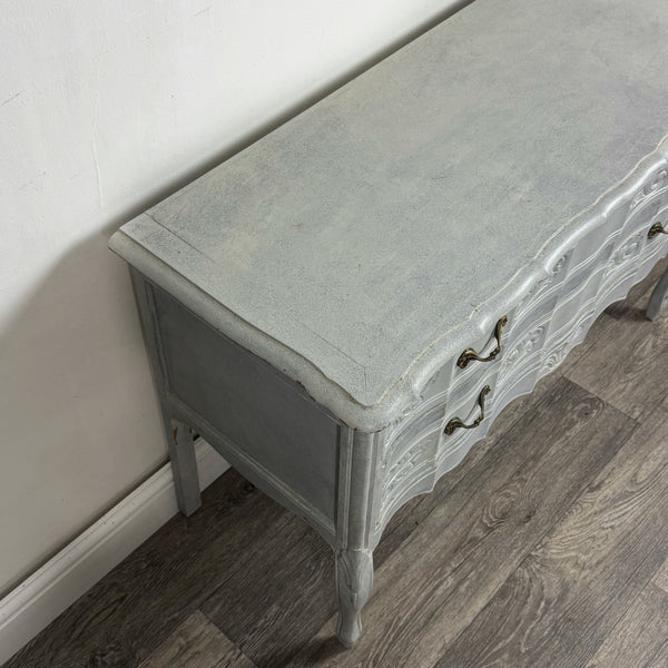 Elegant Serpentine Two Drawer Chest of Drawers - Available to Commission