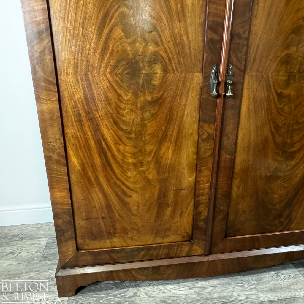 Vintage Walnut Double Door Armoire Wardrobe-Wardrobe-Belton & Bumble