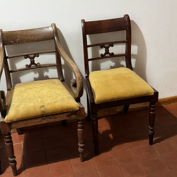 Set of Three Antique Dining Chairs – Ready for Custom Commission-Belton & Butler