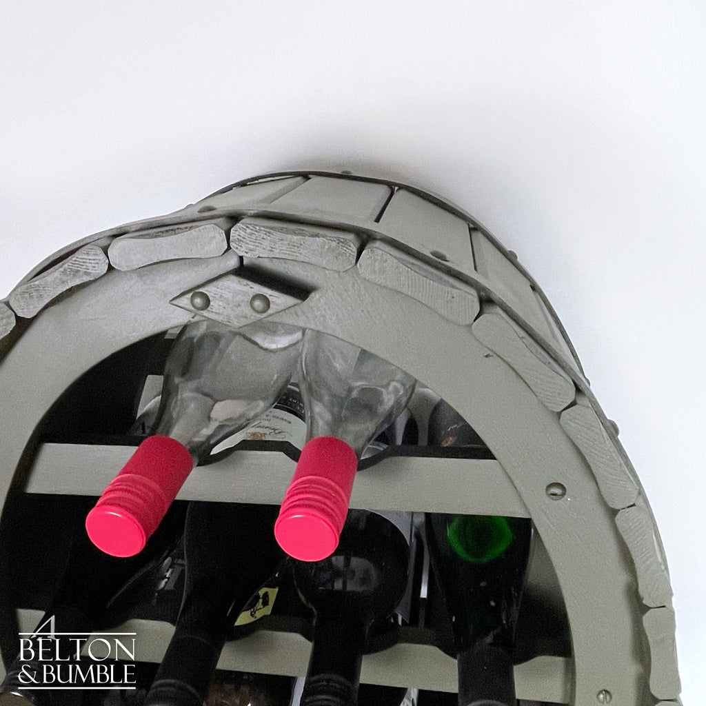 Barrel Style Oval Wine Bottle Rack For Worktop – Restored vintage piece
