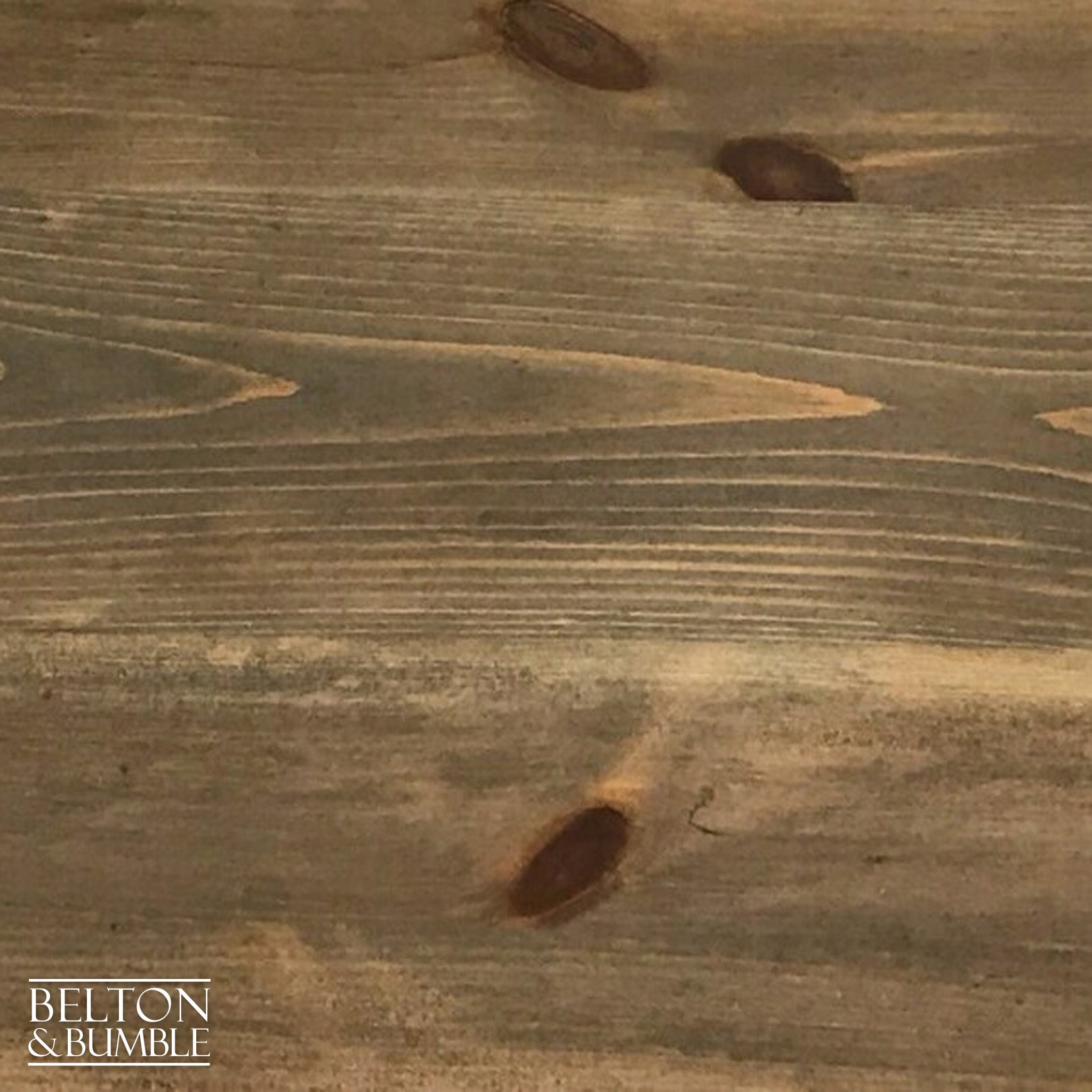 Black and Grey Stained Solid Wood Coffee Table-Belton & Bumble