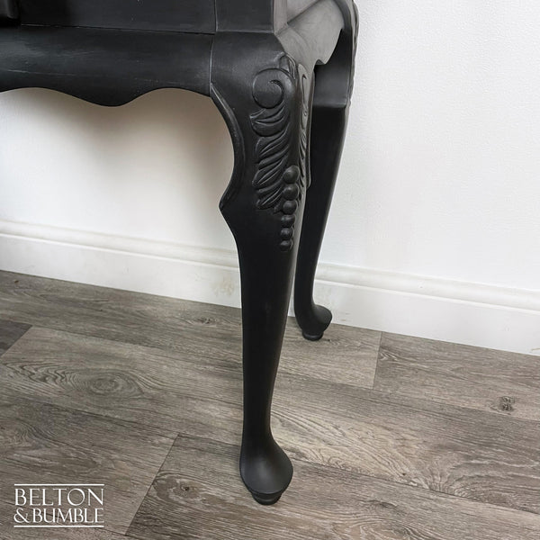 Carved Console Table in Black-Belton & Butler