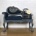 Blue and Gold Conversation Seat-Belton & Bumble