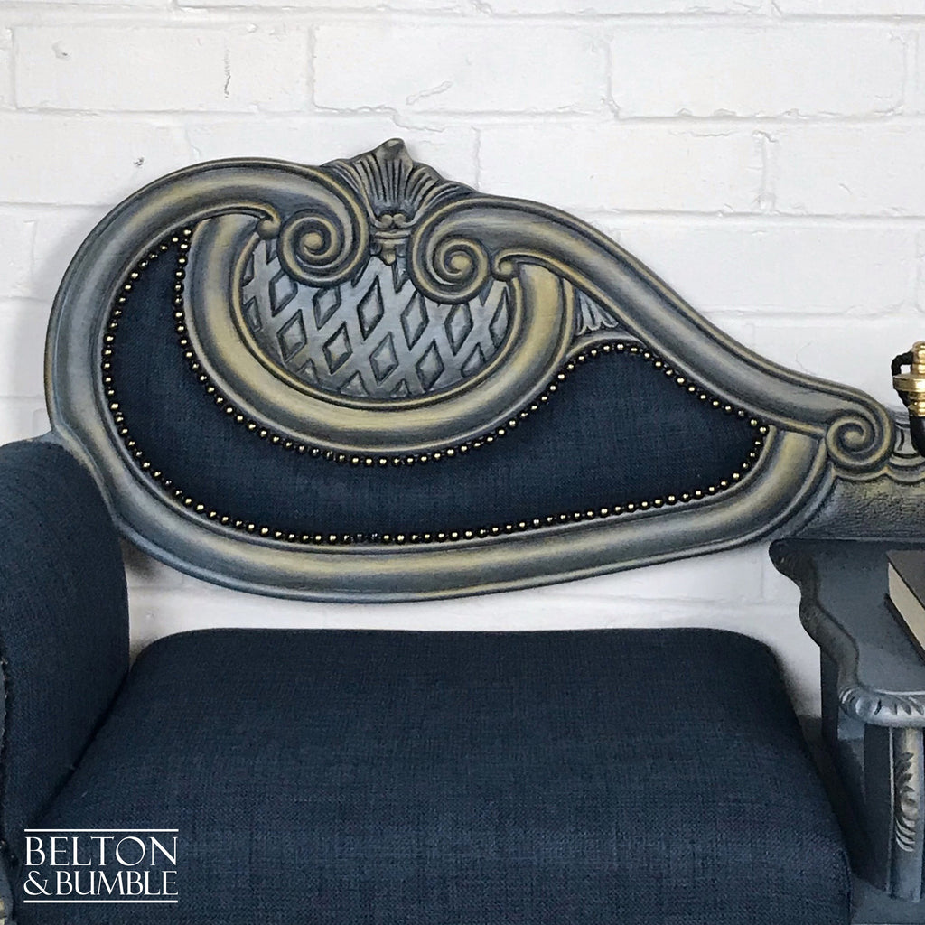 Blue and Gold Conversation Seat-Belton & Bumble