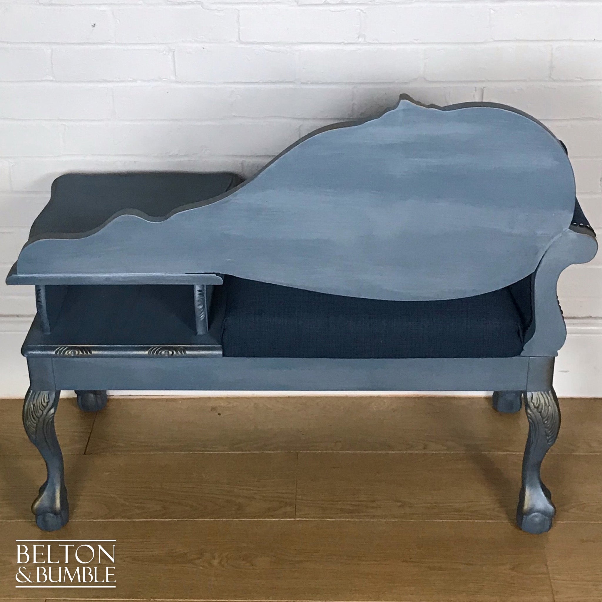 Blue and Gold Conversation Seat-Belton & Bumble
