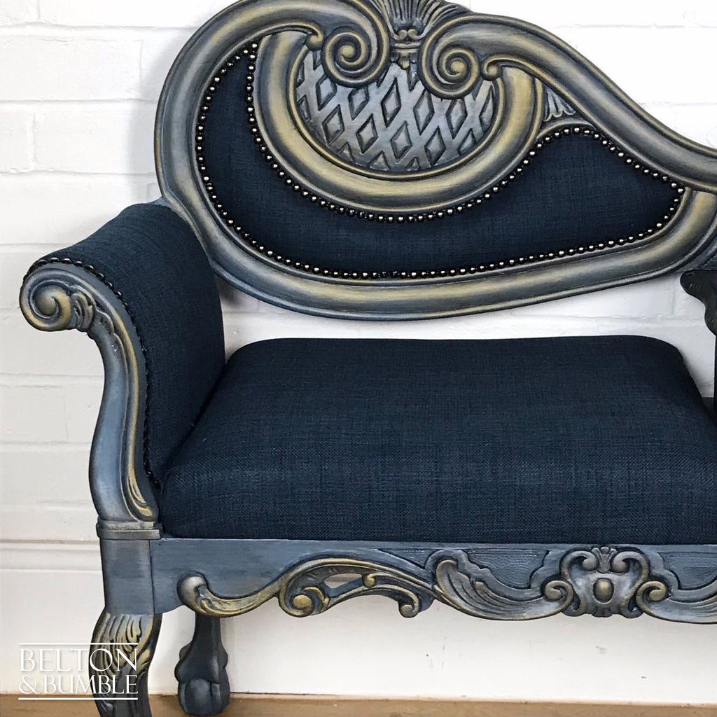 Blue and Gold Conversation Seat-Belton & Bumble