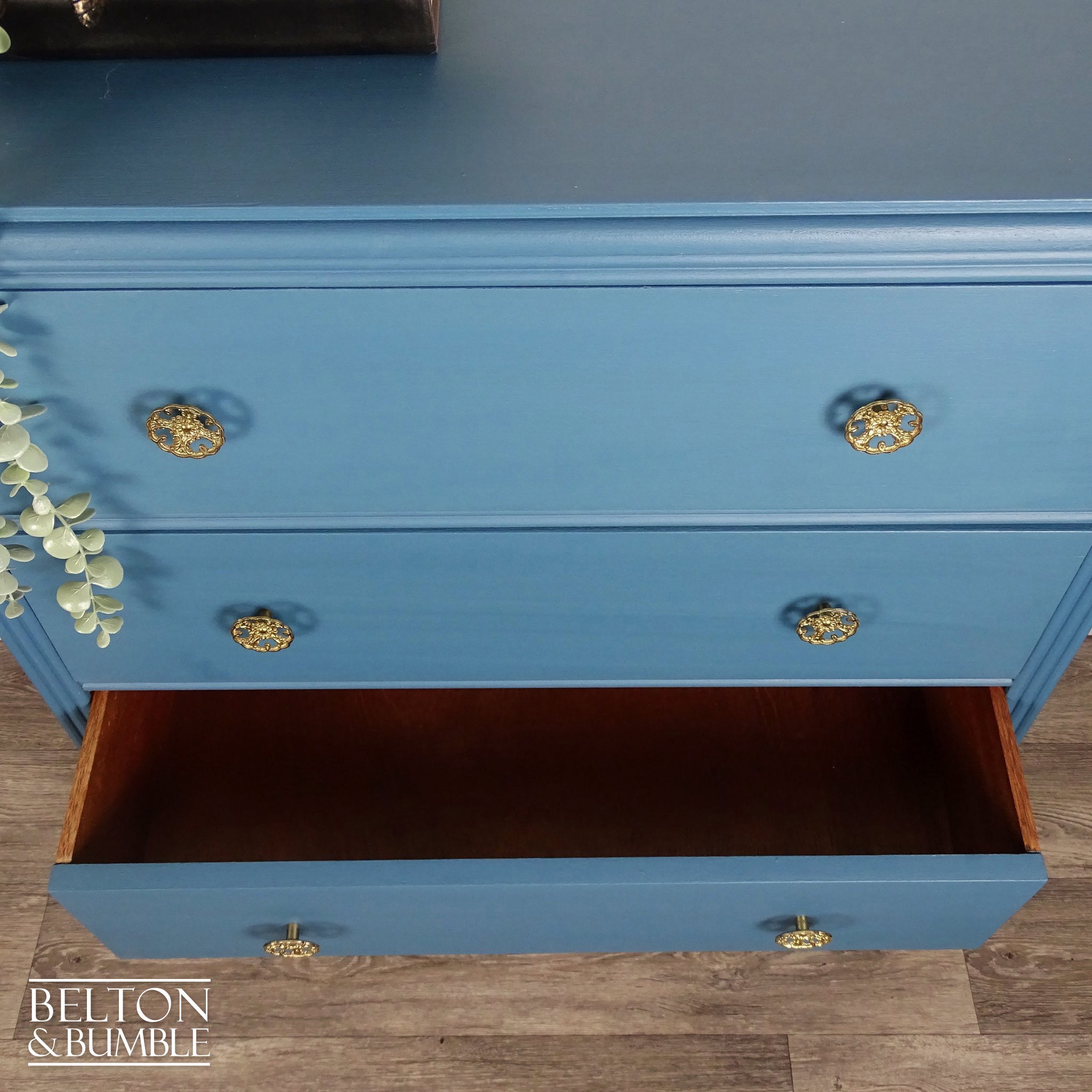 Four Drawer Chest of Drawers in Blue by Lebus-Belton & Bumble