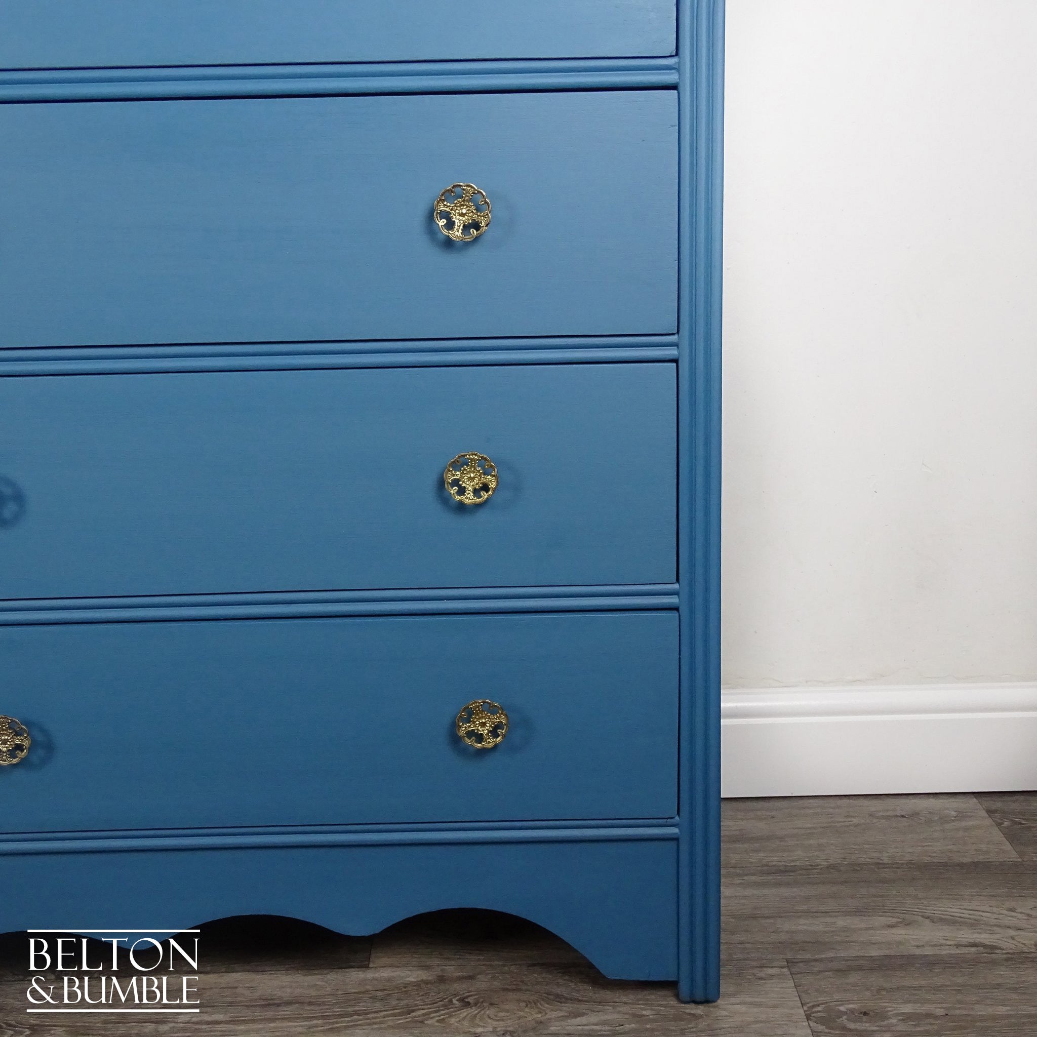Four Drawer Chest of Drawers in Blue by Lebus-Belton & Bumble