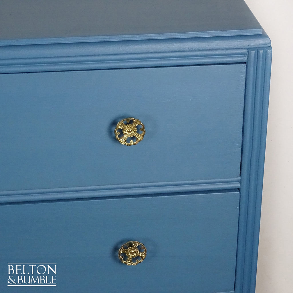Four Drawer Chest of Drawers in Blue by Lebus-Belton & Bumble
