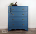 Four Drawer Chest of Drawers in Blue by Lebus-Belton & Bumble