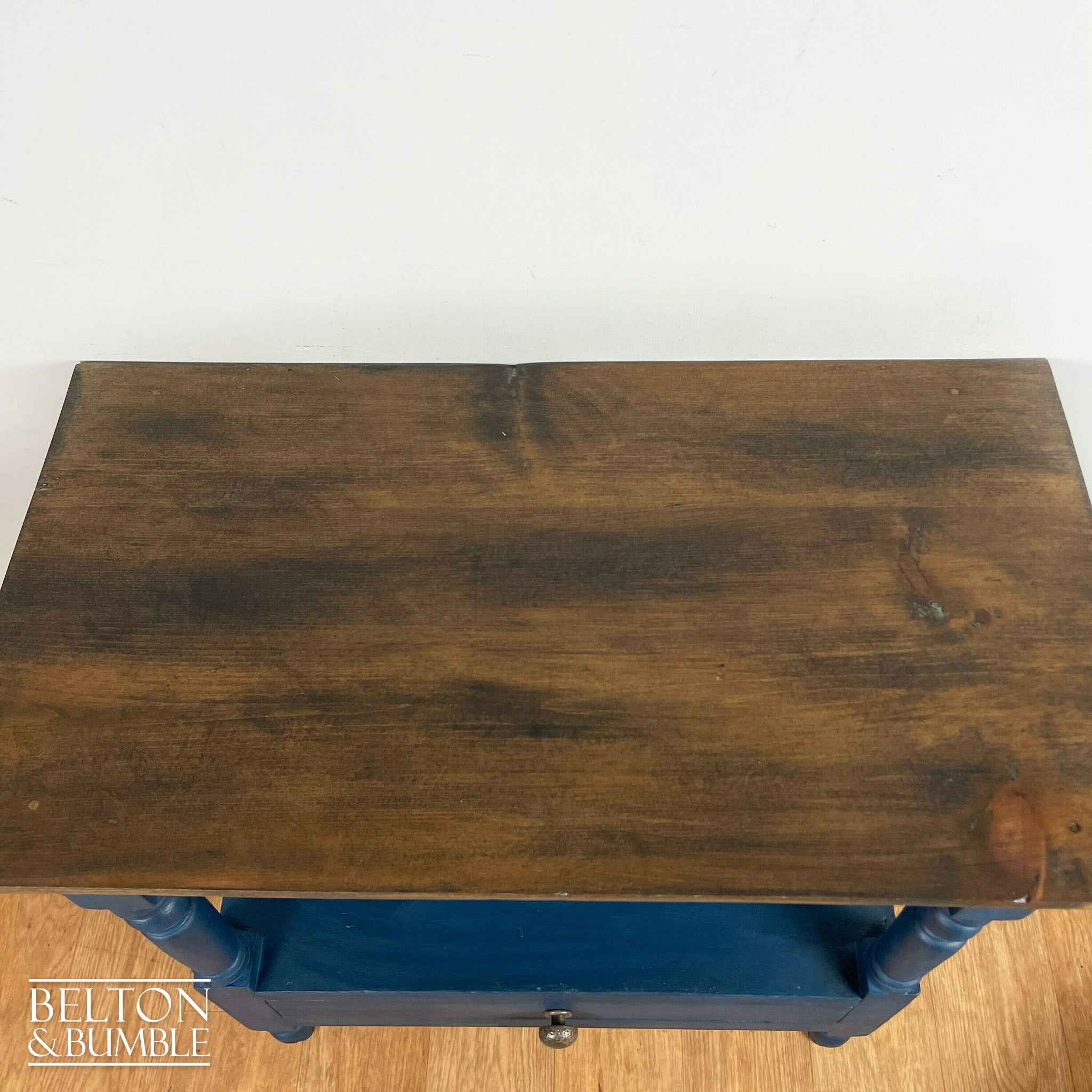 Rustic Console Table in Navy-Belton & Bumble