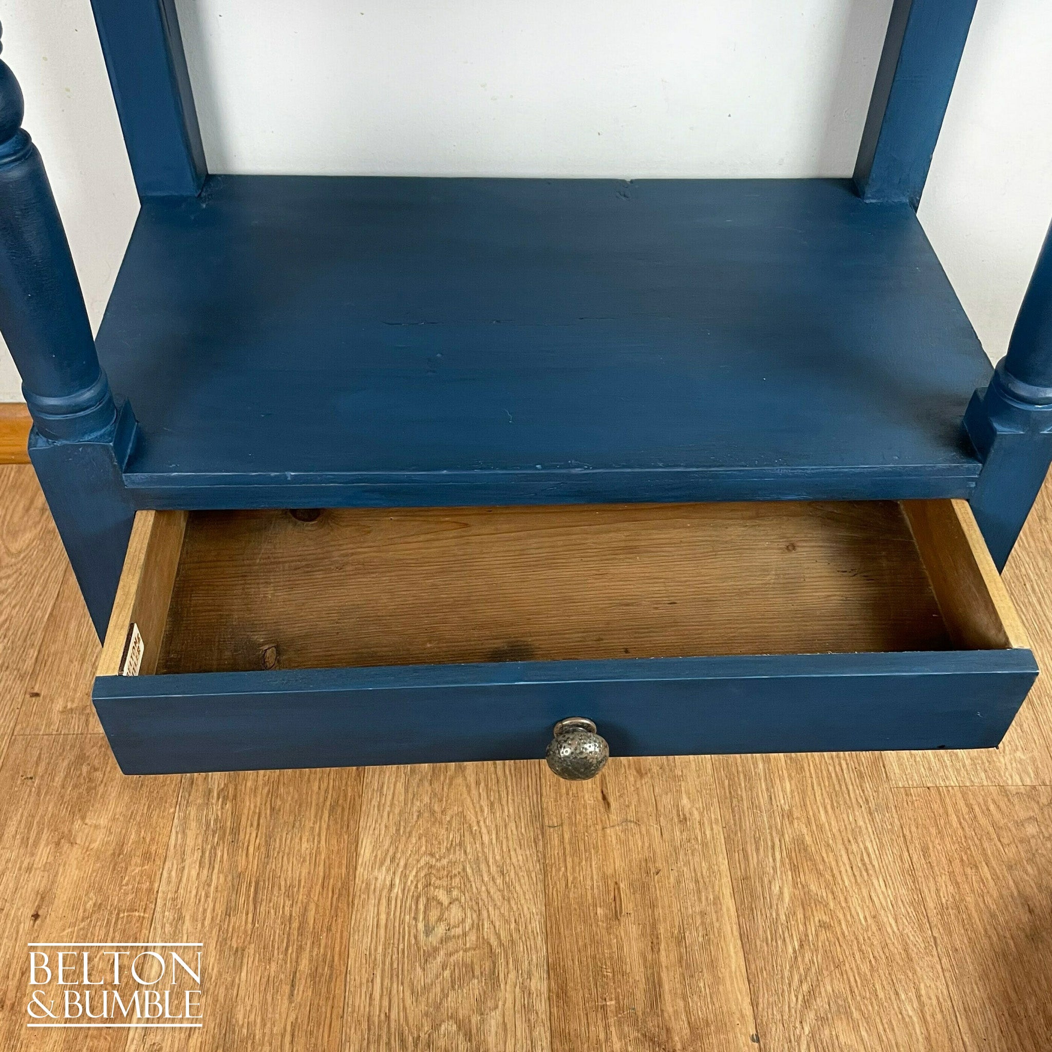 Rustic Console Table in Navy-Belton & Bumble