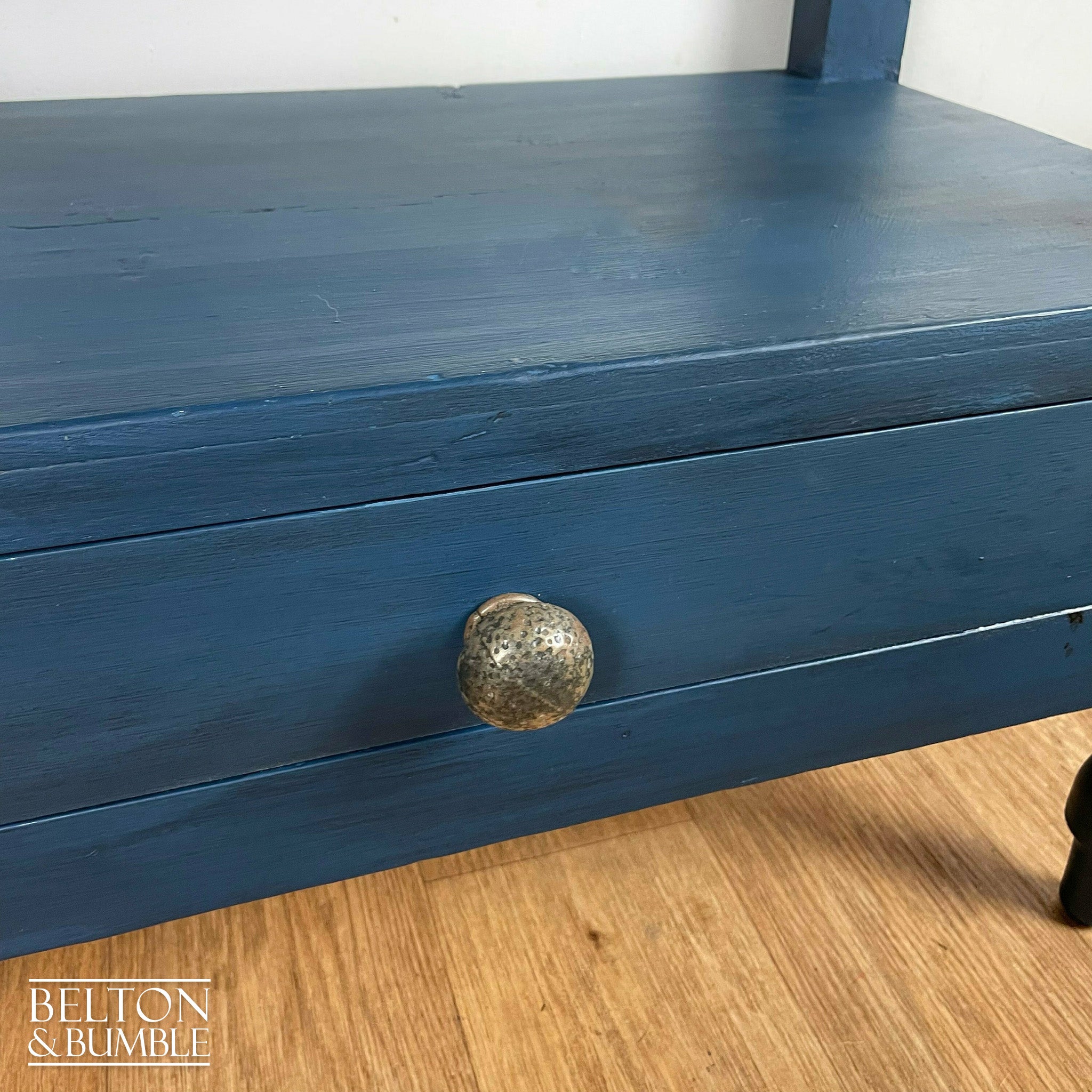 Rustic Console Table in Navy-Belton & Bumble
