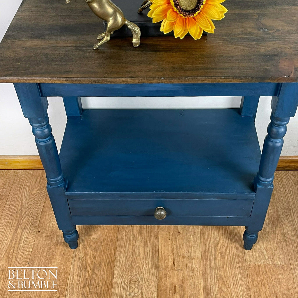 Rustic Console Table in Navy-Belton & Bumble
