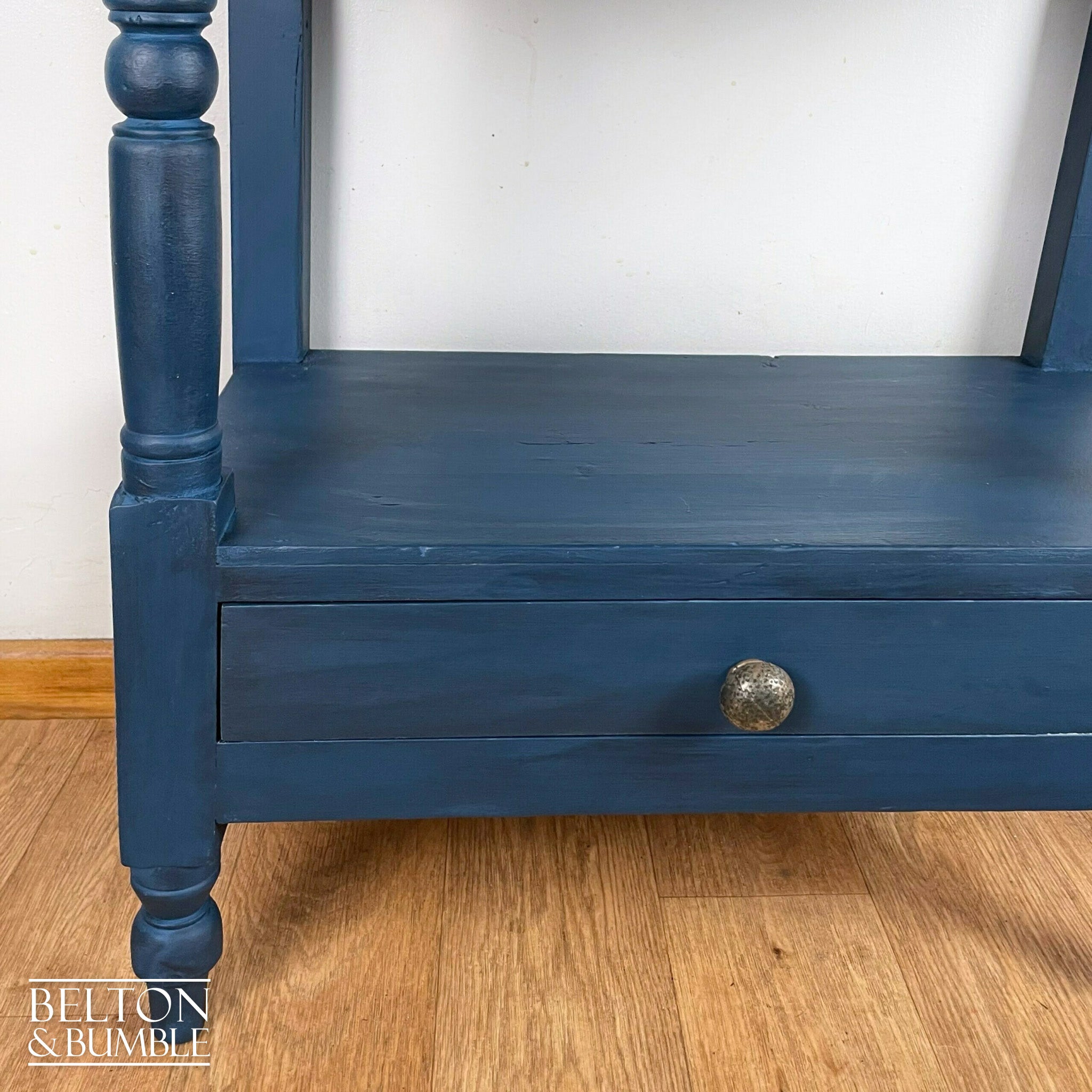 Rustic Console Table in Navy-Belton & Bumble