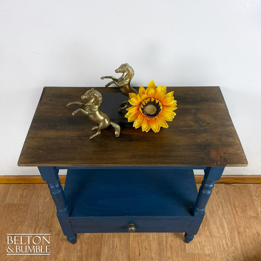Rustic Console Table in Navy-Belton & Bumble