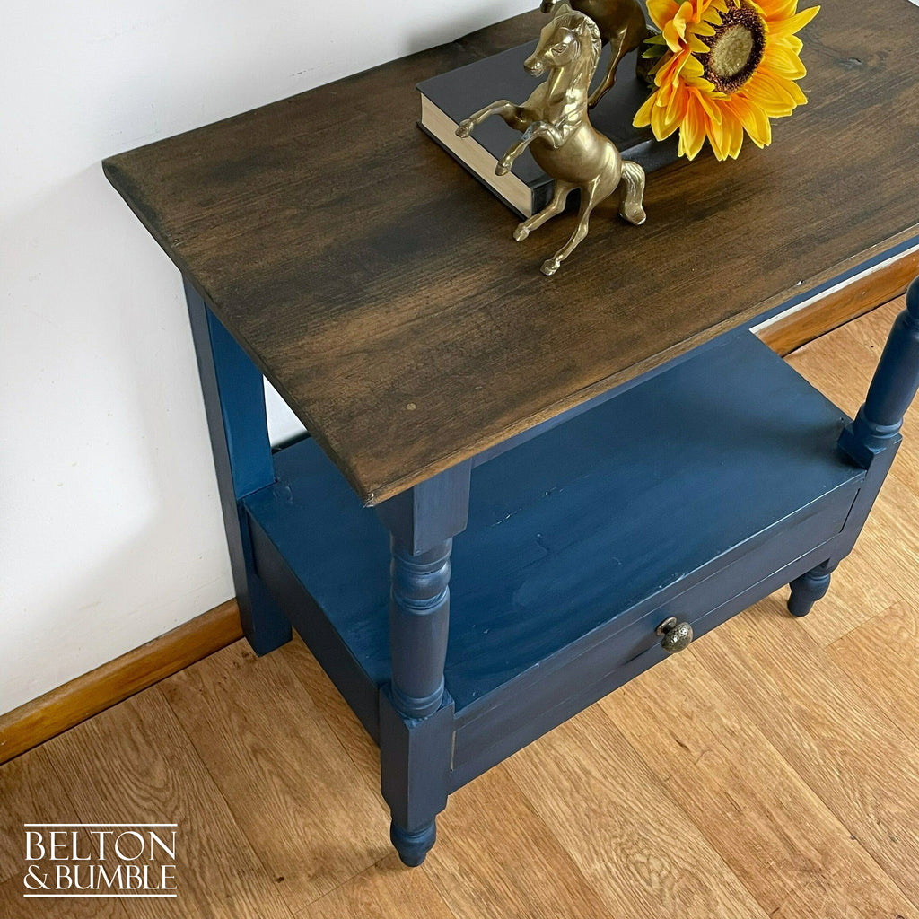 Rustic Console Table in Navy-Belton & Bumble