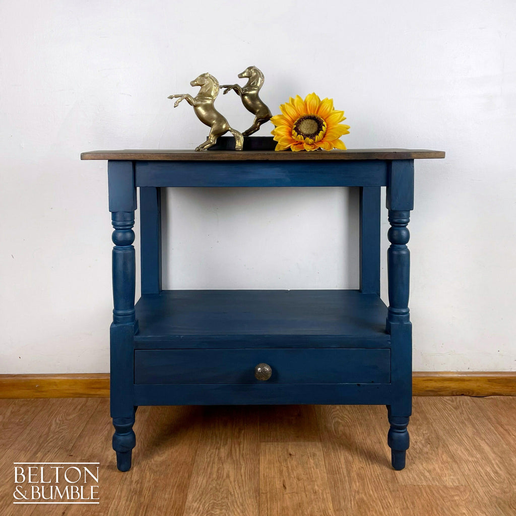 Rustic Console Table in Navy-Belton & Bumble
