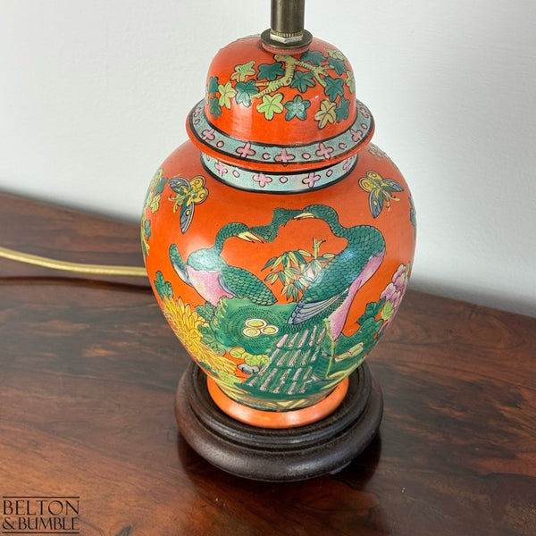 Vintage Oriental Ginger Jar Table Lamp-Belton & Butler