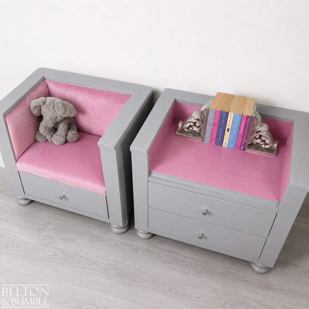 Children’s Reading Seat & Bookcase – Storage & Seating Set