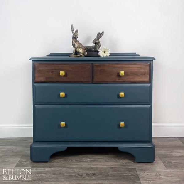 Four Drawer Pine Chest of Drawers by Ducal in Blue-Belton & Butler