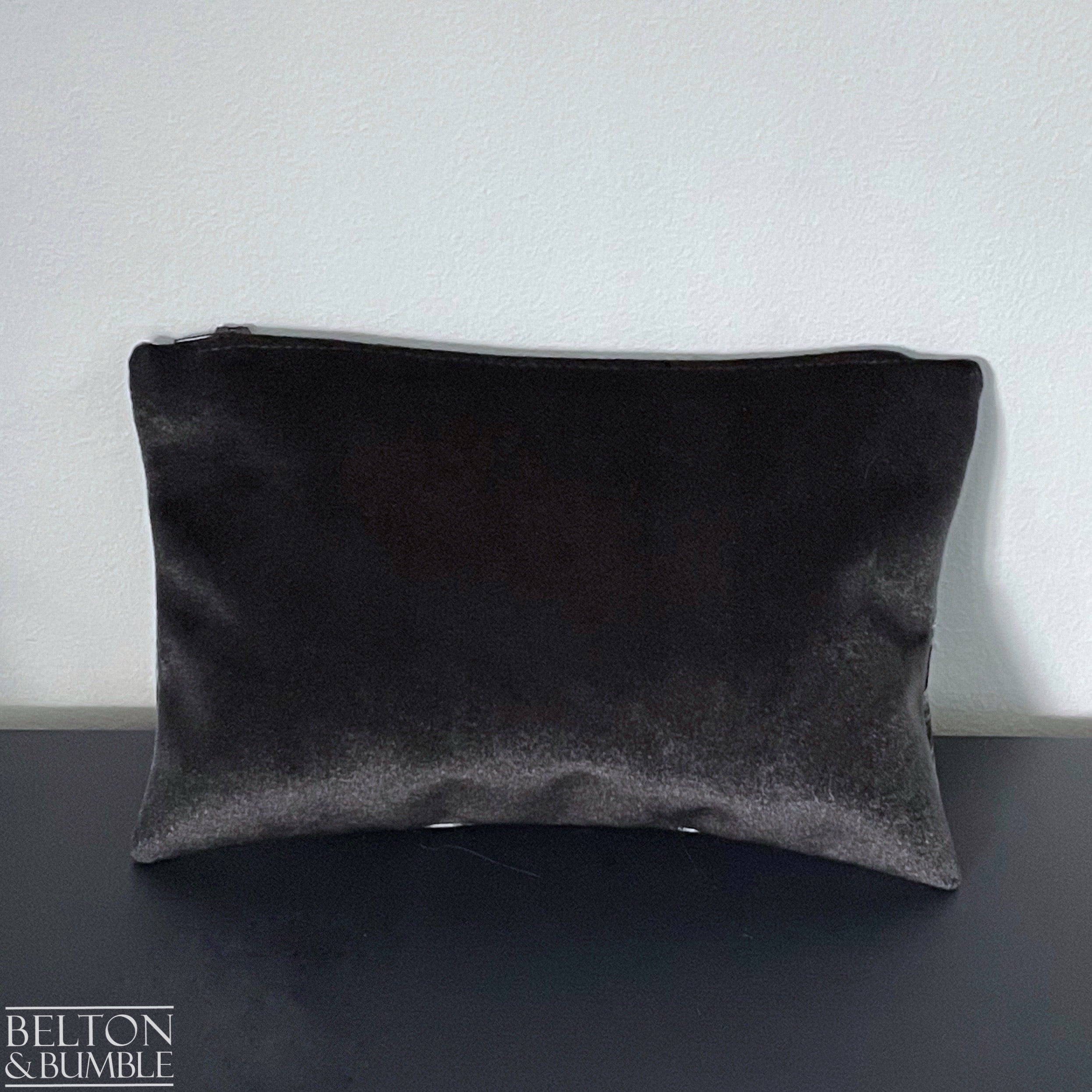 Handmade Make Up / Travel Toiletries Bag in “Silverback” Fabric by Emma Shipley-Belton & Bumble