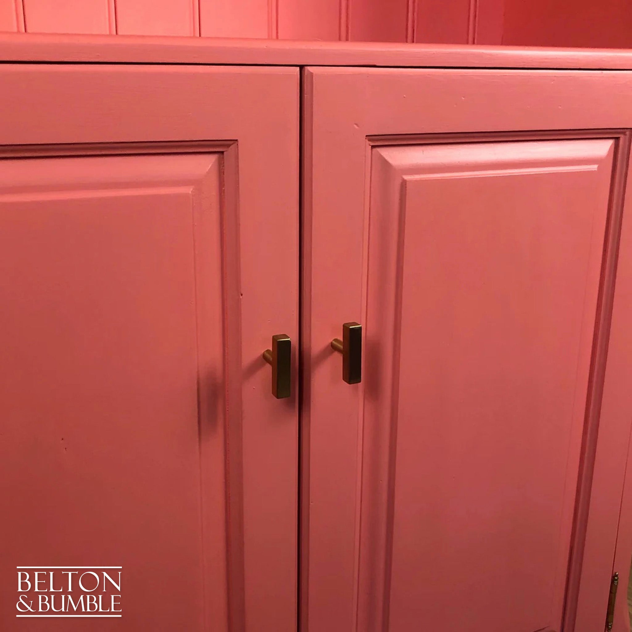 Bookcase Dresser in Coral-Belton & Bumble