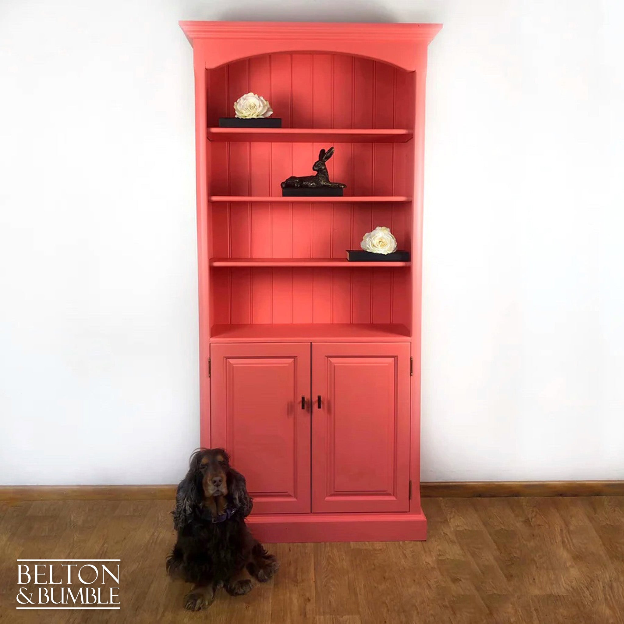 Bookcase Dresser in Coral-Belton & Bumble
