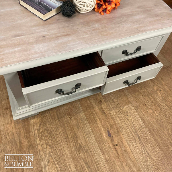 Rectangle Coffee Table with Storage in Stone-Belton & Butler
