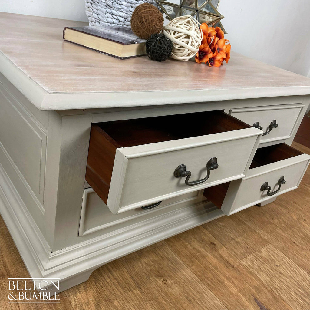 Rectangle Coffee Table with Storage in Stone-Belton & Bumble
