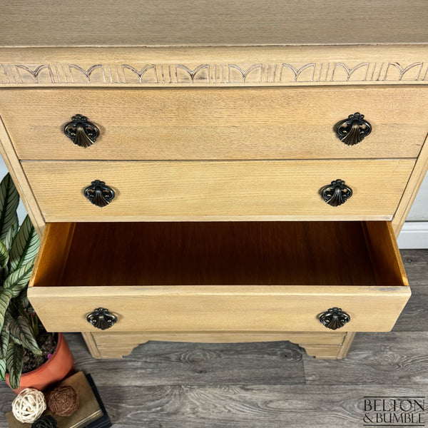 Vintage Light Oak Lebus Chest of Drawers-Belton & Butler