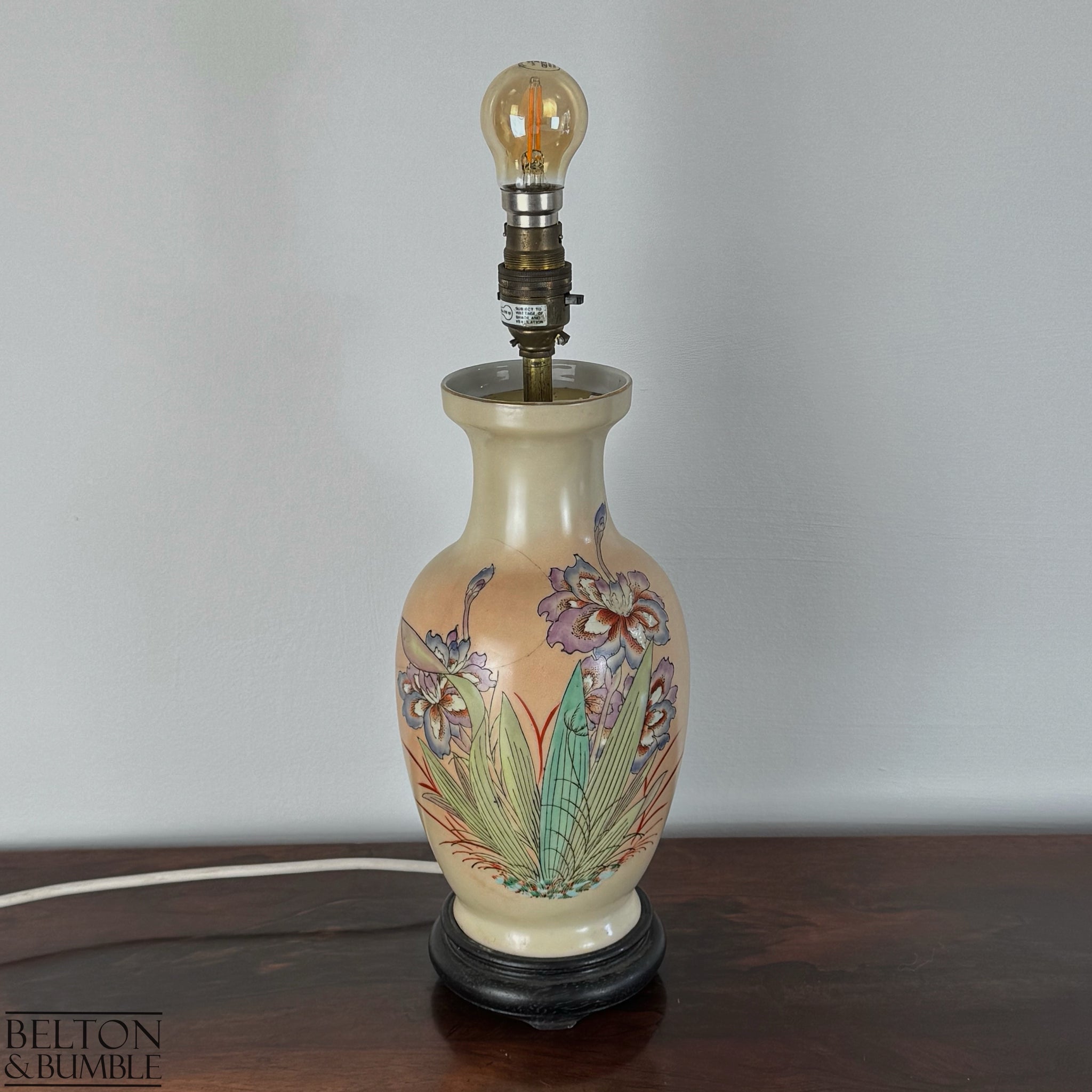 Vintage Hand-Painted Ceramic Table Lamp-Belton & Butler
