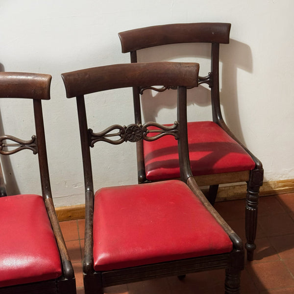 Set of Four Antique Dining Chairs – Ready for Custom Commission-Belton & Butler