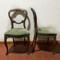 Pair of Victorian Balloon Back Chairs – Ready for Custom Commission-Belton & Bumble