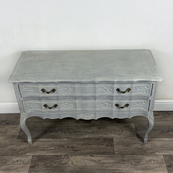 Elegant Serpentine Two Drawer Chest of Drawers - Available to Commission